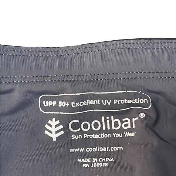 Coolibar Women’s Turquoise Shirt Short Sleeve 1/4 Zip & Biker Shorts XL UPF 50+ - Picture 12 of 13